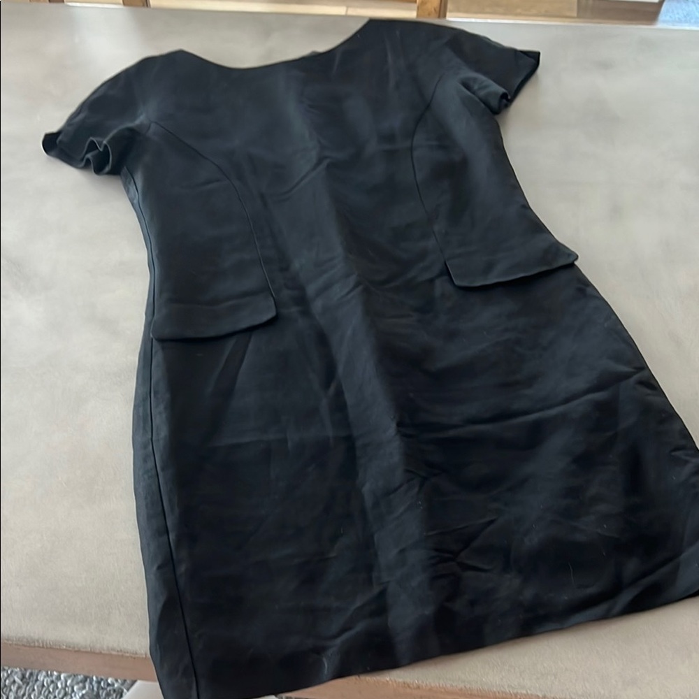 Essentials linen blend Black Dress